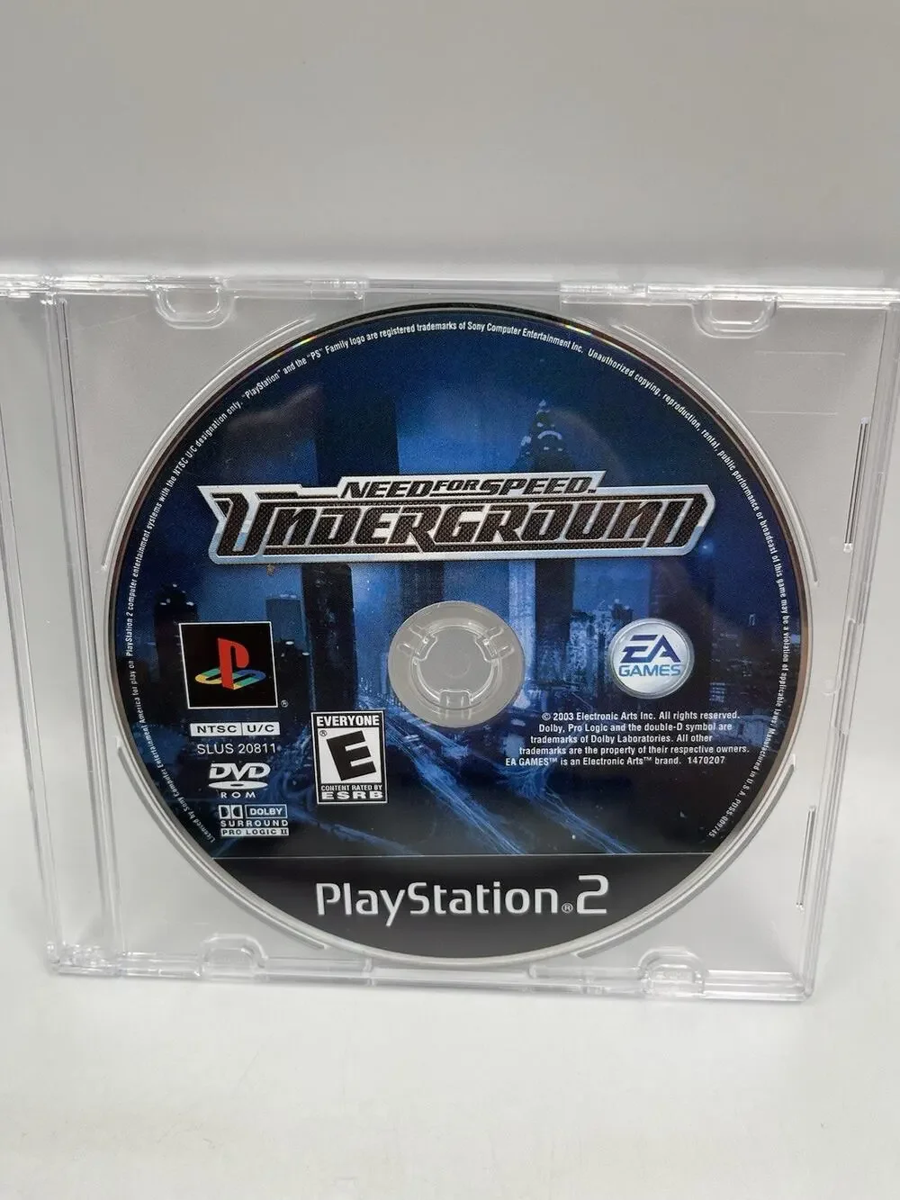 Need for Speed: Underground (Sony PlayStation 2, 2003) PS2 Disc Only With Case
